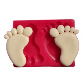 Силиконов калъп "Бебешки стъпки - големи"